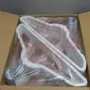 HOUSE DAY White Velvet Hangers 60 Pack, Non Slip Clothes Felt Hanger Heavy Duty for Coat, Premium Slim Space Saving Suit Hangers for Closet Organizer, 360 Rotating Silver Hook