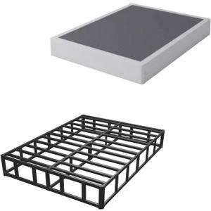 ALDRICH Box Springs King Size 9 Inch, Heavy Duty Metal Frame Mattress Foundation with Easy Clean Cover, Noise Free, Easy Assembly