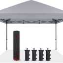 COOSHADE Durable Easy Pop Up Canopy Tent 12x12Ft(Gray)