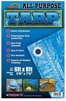 3 x Polyethelene Blue Tarp - 6 ft x 8 ft