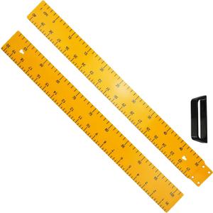 Magnetic Math 1m Ruler, Large Teaching Aids Classroom Math Geometry Tool Set Enhances Classroom Learning, Easily Mounts to Blackboard, Yellow