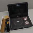 11.5" Portable DVD Player with 9.5" Swivel Screen, 5-Hours Rechargeable Battery,Car DVD Player for Kids,Support CD/DVD/SD Card/USB,Regions Free,Dual Speakers,Black