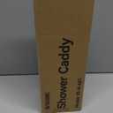 YASONIC Shower Caddy Hanging, Never Rust Shower Organizer Hanging, Aluminum Shower Racks for Inside Shower with Hooks for Razor, Bathroom Organizers and Storage with Soap Holder, Bright Silver