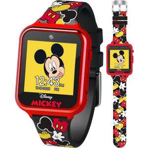 Disney Mickey Mouse Kids Smart Watch Touchscreen with Camera Games Voice Recorder Stopwatch Alarm Timer Fitness Tracker Calculator  Fits Wrist Sizes 5.5" to 8"