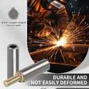 20 Pcs Weldable Barrel Hinges 3 Weld On Barrel Hinges, Carbon Steel Weldable Bullet Door Hinges, Heavy Duty Detachable Gate Hinge for Swing Door, Trailer Ramp, Pin OD 1/2 inch