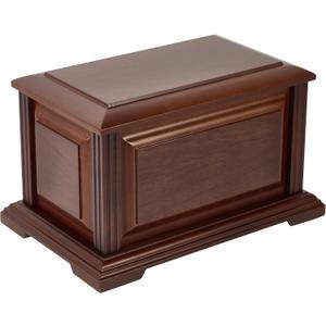 Handcrafted Large Wooden Funeral Cremation Urn Box for Human Ashes,Burial Urns for Adult up to 225lbs