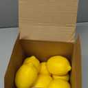 128Fruit Ornaments Home Kitchen Table Glass Jar, Thanksgiving, Christmas Home Decoration (8pcs Yellow Lemon)