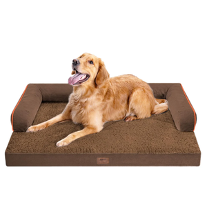 Large Dog Bed Orthopedic Washable - Beds Bolster - Medium XL XLarge Big Dogs - Memory Foam Couch Sofa - Waterproof with Removable Cover
