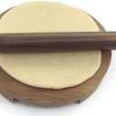 Wooden Rolling Pin Rolling Board Roti Maker Wooden Chakla Belan Handmade Kitchen Item Rolling Pin Board Roti Maker Phulka Maker Rolling Round Chapati Maker For Home And Kitchen