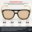 YouthMal Retro Aviator Sunglasses for Women Men Trendy Oversized Aviators Sun Glasses 70s Vintage Shades
