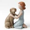 Memorial Gifts for Your Loved Pets,Sympathy Gifts for Companionship,Dog Memorial Gift for Loss of Dogs,Sculpted Hand-Painted Figures for Dog Lovers