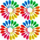 66 Packs Neon Maracas Mini Mexican Maracas Party Favors Plastic Maracas Shakers Noisemaker Toys for Cinco De Mayo Fiesta Birthday Musical Instrument Party Decorations Supplies, 6 Colors
