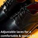 Deer Stags Boys' Lace-up Dress Comfort Oxford Formal Kids Shoes (Black)