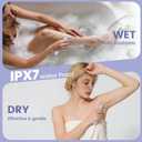 Bikini Shaver Womens Electric Razor Electric Bikini Trimmer for Women Ainless Electric Razors for Pubic Hair, Face, Legs, Ipx7 Waterproof Underarms Electric Bikini Trimmer for Women