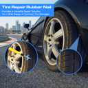80 PCS Tire Repair Rubber Nails Kit, 2 Sizes Vacuum Spiral Rubber Plug Screws with a Screwdriver, Tire Fix Rubber Nail Kit for Car, Truck, Motorcycle, Tractor Tire Puncture Fast Self-Service Repair