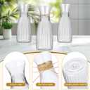 10 Pcs Plastic Flower Bud Vases Bulk with Twines Ropes Small Mini Flower Vases for Centerpieces Decorative Plastic Bottles for Wedding Reception Dining Table Home Decoration (Transparent)