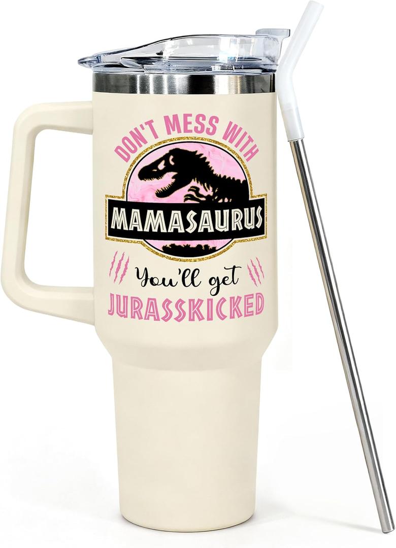Gifts for Mom from Daughter, Son for Mothers Day, Christmas, Birthday - Birthday Gifts for Moms, Birthday Present for moms, Happy Birthdays Mom - Mother Tumbler 40Oz Stainless Steel Coffee Cup