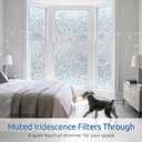 rabbitgoo Window Privacy Film Rainbow, Silver, 35.4" x 78.7"