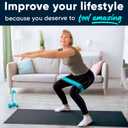 2 x Resistance Fabric Booty Bands- 3 Working Out Hip Stretch Bands for Legs, Butt, Glutes- Exercise Loop Band for Workout, Stretching, Warm-Up, Strength Training, Squats, Build Glute & Muscle, Women & Men