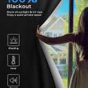 Sumobaby Blackout Curtains Portable 24"x36",No Drill Blackout Shades with Heat-resistant Hook&Loop Tapes,100% Black Out Window Cover,Thermal Insulated Blinds for Window in Various Scenes(1Panel,Black)