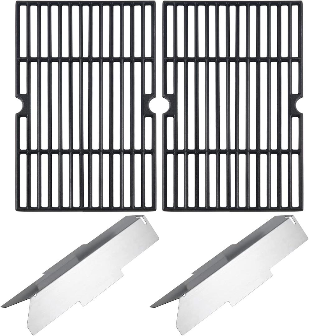 Charbrofire 70-01-634 DGF350CSP DGF350CSP-D Grates and Heat Tent Replacement Parts for Dyna Glo Grill Grates Heat Plates DGF350SNP DGF350SNP-D DG1-70-01-634-R 101-03011 70-01-635 Heat Shield