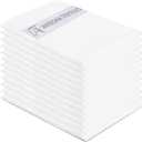 Aveesha 12 Pack Poly Cotton Pillow Cases - White Pillowcases - 180 Thread Count Percale Weave Pillow Covers - Perfect for Home, Hotels and Hospital Use (Queen 20" x 30")