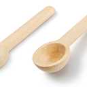 Tebery 60PCS Mini Wooden Spoons Small Bath Salt Spoon Candy Spoon Baby Spoon for Spice Jars Seasoning Honey Coffee