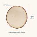 Walnut Hollow Thick Rustic Basswood Round, 10-14" Wide - for Wood Burning, Home Dcor, and Rustic Weddings
