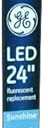 (2 Tubes) GE 35867 LED Tube, 24 inch T8, 5000K Sunshine, 9 watt, 1100 lumens, Plug and Play, 24 inches LED Tube Replacement for T8 Fluorescent lamp,