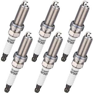 BDFHYK 96372 Platinum Iridium Spark Plugs Compatible with Maserati 2014-2020 Ghibli, 2017-2020 Levante, 2014-2018 Quattroporte 3.0L V6 Replacement for SILKAR8C6DS Set of 6