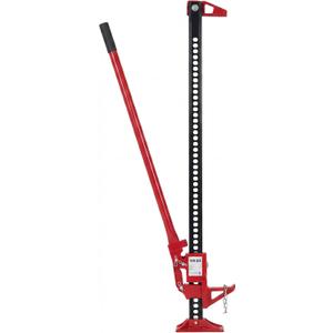 Garvee 48 in High Lift Farm Jack 3 Ton/7000 LB, Ratcheting Offroad Jack with 5.2-41.8 in Lifting Range, Heavy Duty Utility Bumper Lifter for Car, Tractor, Truck, SUV, Red