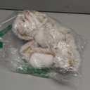 Bunny Microwavable & Weighted Stuffed Animals - 1.5 Lbs Unscented Heating Pad for Period Cramps Pain Relief and Anxiety, Cute Bunny Plush Toys Gifts for Women Girls Adults and Kids by Happy Fuel