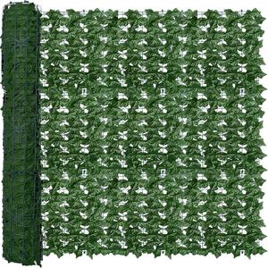 ODTORY Artificial Fence Privacy Screen: 5FT x 20FT UV-Anti Faux Greenery Backdrop Ivy Chain Link Shades Panels for Patio, Balcony, Garden, Deck, Backyard Indoor Outdoor Green Wall Decor