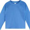 Gerber Unisex Baby Toddler UPF 50+ Long Sleeve Rashguard Swim Shirt (5T, Blue)