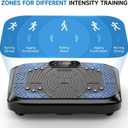Vibration Plate Exercise Machine Weight Loss, Full Body Workout Vibration Plate Lymphatic Drainage, 199 Adjustable Speeds Power Shaping Vibrating Plate 450 Lbs Capacity Fitness Platform