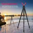 Zeadio Tripod Hunting Rest with High Density Foam Grip, Twist-Style Locking Leg, and Non-Marring V-Yoke Rest Head for Outdoor Activities