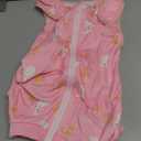 Lukovee Recovery Suit for Dogs, Zipper On Recovery Suit for Female Male Dog, Onesie Abdominal Wounds Cone E-Collar Alternative Prevent Licking Spay Recovery Suit (Large, A-Pink)