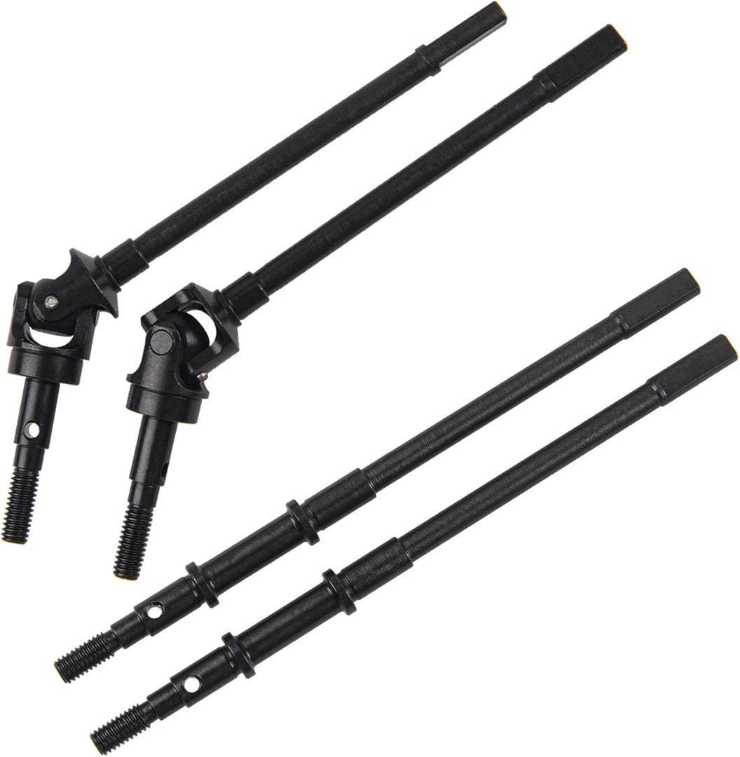 RC Front & Rear Steel Drive Shaft CVD Axle Compatible with Axial SCX10 II 90046 90047 1/10 RC Car