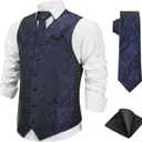 St Patricks Day Denim Vest for Men St Patricks Day Vest Casual Print Sleeveless Jean Jacket Shirt Biker Vest (Blue, XL)