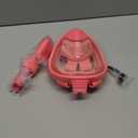 QingSong Kids Snorkel Mask Full Face, Snorkeling Set with Camera Mount, Foldable 180 Degree Panoramic View Snorkeling Gear Anti-Fog Anti-Leak