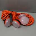 50FT Temporary Construction String Lights:50W 5500LM ETL Certified Industrial LED String Work Lights,IP65 Waterproof 18AWG Wire Super Bright for Garage Mine cave,with Hanging Hooks