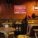 If Something Here Offends You, Please Let Us Know We Can All Use a Good Laugh, Vintage Metal Beer Signs for Home Bar Basement Garage Mancave Wall Art Decor, Tin Metal, 8 x 12 Inch (53548)