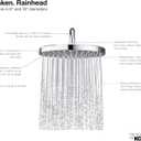 KOHLER 76464-Y-2BZ Awaken 8 Inch Single-Function Rain SHOWERHEAD, 8" Fixed Round Rainfall SHOWERHEAD, 2.5 GPM, Oil-Rubbed Bronze