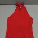 Verdusa Women's Sexy Ribbed Halter Tops Sleeveless Cropped Going Out Tops for Date Night XS