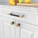 Amerdeco 10 Pack Champagne Bronze Black Knurled Cabinet Knobs Kitchen Cabinet Pulls for Drawer Dresser, Cupboard and Wardrobe ZH040