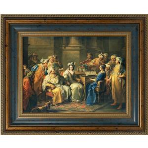 30x40 Canvas Frame for Hand-painted Diamond Oil Paintings,Blue Gold