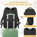 Travel Backpack For Women Men Airline Approved Carry On Backpack, Waterproof Outdoor Sports Rucksack Weekender Overnight College Business Backpack Fits 15.6 Inch Laptop - Black (Medium)