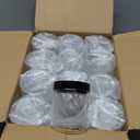 Large & Small Plastic Jars Combo (24 Pack) 12 Large 16 oz & 12 Small 8 oz Leak-Proof Clear Containers with Lids, Mason Jars, Perfect for Storing Spices, Cookie, Candy, Slime and Dry Food, Empty Jars