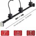 Garland Hanger for Front Door, Garland Holder for Door Frame Adjustable 32-39 inches, Load Capacity 20 lbs No Screws and Drilling for Halloween Christmas Decor