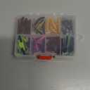 Trout Magnet 82 Piece Neon Fishing Kit, Catches All Types of Fish, includes 70 Grub Bodies and 12 Si & 85 Piece Panfish Magnet Kit, with A Longer Shad Dart Hook, includes 70 Split Tail Grub